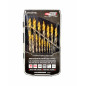 HSS-TiN M2 SPLIT POINT XTREME METAL TWIST DRILL BIT 15pcs /1.0-10mm/ BLACK LINE