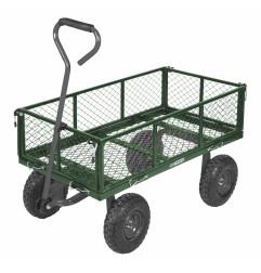 GARDEN CART WAGON w/ REMOVABLE PANELS 250kg