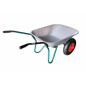 GARDEN 2-WHEELED GALVANISED WHEELBARROW 100L