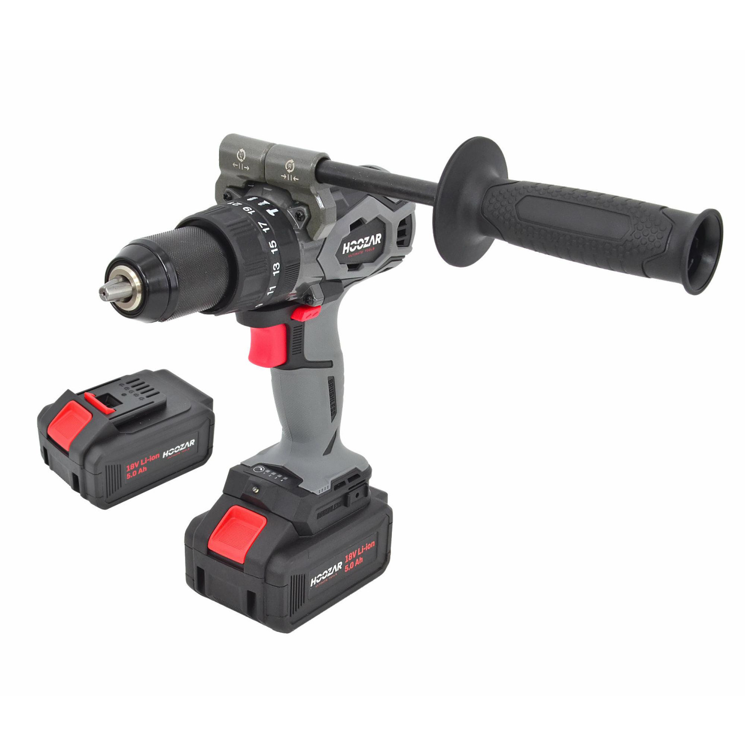 HOOZAR BRUSHLESS CORDLESS IMPACT DRILL DRIVER 18V 2x5.0Ah 135Nm CDH135BL-T2 HOOZAR BRUSHLESS CORDLESS IMPACT DRILL DRIVER 18V 2x5.0Ah 135Nm CDH135BL-T2