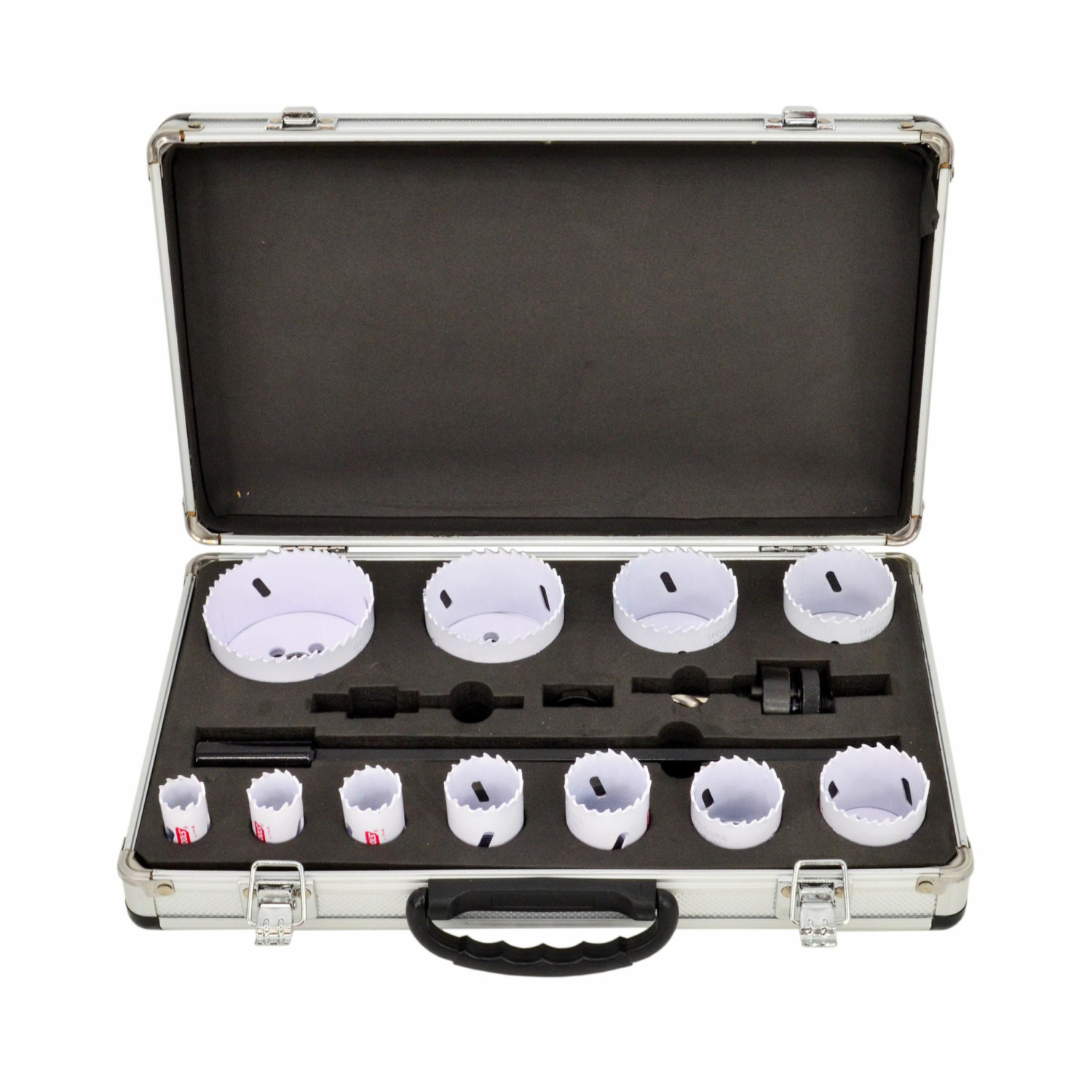 BI-METAL HOLE SAW SET HSS-Co 8% 15pcs 19-76mm BLACK LINE