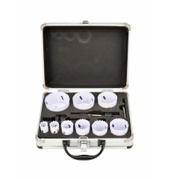 BI-METAL HOLE SAW SET HSS-Co 8% 13pcs 19-64mm BLACK LINE