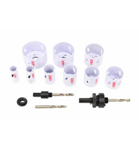 BI-METAL HOLE SAW SET HSS-Co 8% 13pcs 19-64mm BLACK LINE