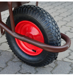 HEAVY-DUTY WELDED WHEELBARROW 85L 2.5mm/ DROP NOSE