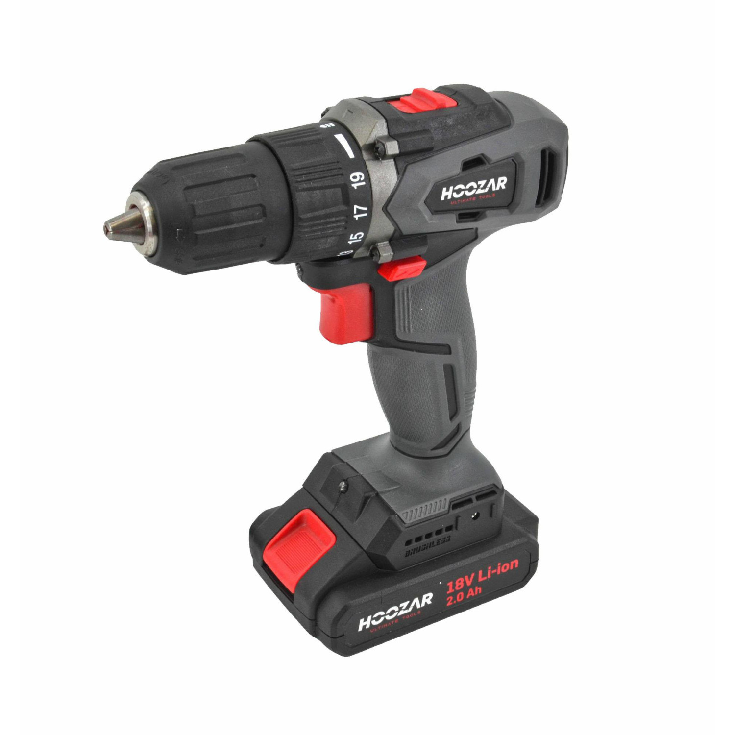 HOOZAR BRUSHLESS CORDLESS DRILL DRIVER 18V 1x2.0Ah 45Nm CD45BL-D1