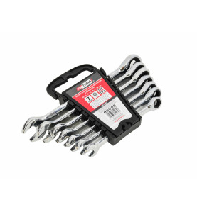 RATCHET COMBINATION SPANNER SET 7pcs 10-19mm