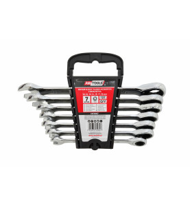 RATCHET COMBINATION SPANNER SET 7pcs 10-19mm