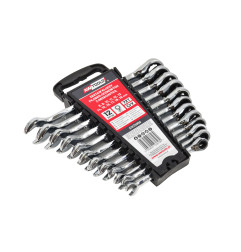 REVERSIBLE COMBINATION RATCHET SPANNER SET 12pcs 8-19mm