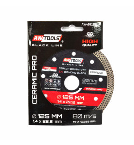 PRO CERAMIC CONTINUOUS DIAMOND BLADE 125x22,2 / BLACK LINE