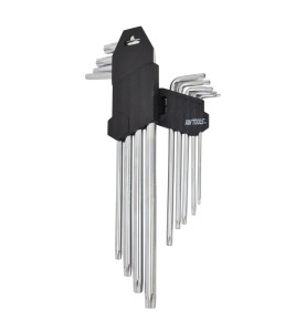 KLUCZE TORX DŁUGIE / T10-T50 / 9 SZTUK