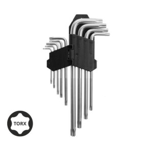 TORX ALLEN KEY SET 9PCS /T10-T50/