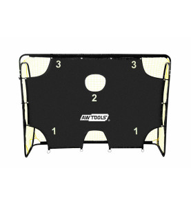 FOOTBALL GOAL w/ TARGET SHEET 213x153x76cm