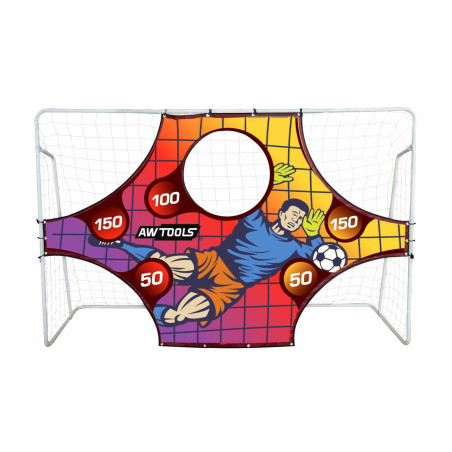 FOOTBALL GOAL w/ TARGET SHEET 245x155x80cm