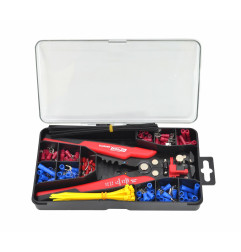 STRIPPING & CRIMPING PLIERS 205mm 0.5-6mm² 10-22AWG w/ CONNECTORS