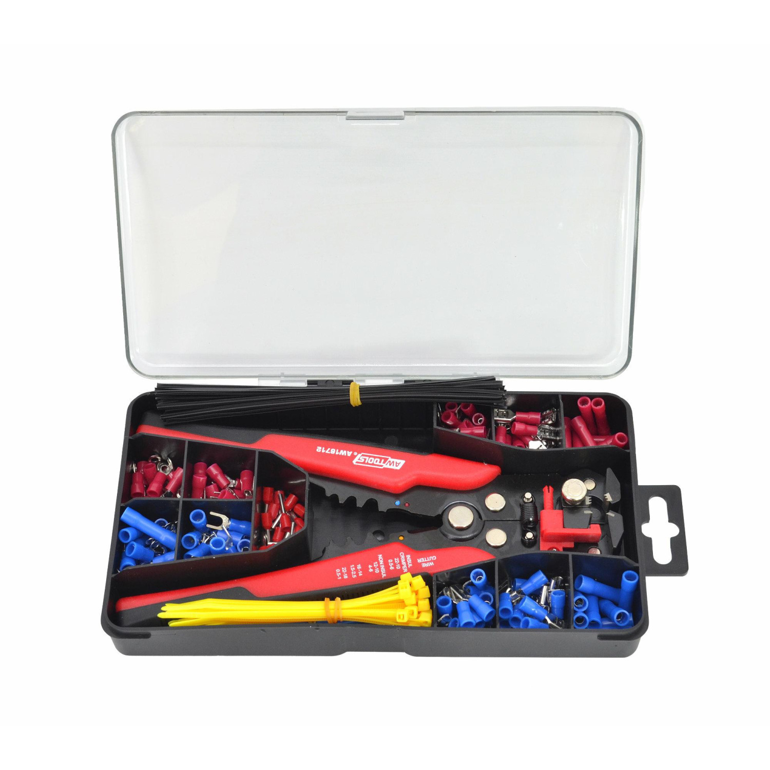 3-IN-1 MULTI-FUNCTION STRIPPING PLIERS SET w/ CONNECTORS 250pcs