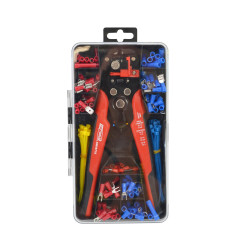 STRIPPING & CRIMPING PLIERS 205mm 0.5-6mm² 10-22AWG w/ CONNECTORS