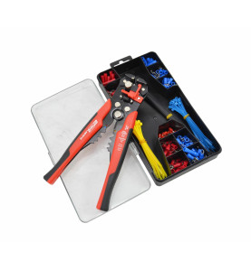 3-IN-1 MULTI-FUNCTION STRIPPING PLIERS SET w/ CONNECTORS 250pcs