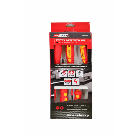 ZESTAW WKRĘTAKÓW IZOLOWANYCH VDE S2 / 5szt.