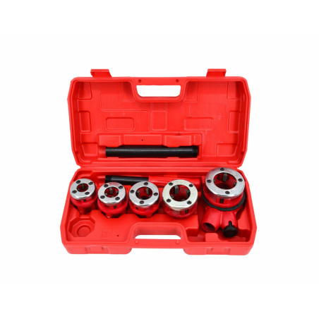RATCHET PIPE THREADING SET 5pcs 3/8", 1/2", 3/4", 1", 1-1/4"