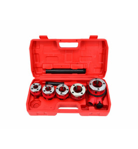 RATCHET PIPE THREADING SET 5pcs 3/8", 1/2", 3/4", 1", 1-1/4"