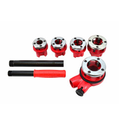 RATCHET PIPE THREADING SET 5pcs 3/8", 1/2", 3/4", 1", 1-1/4"