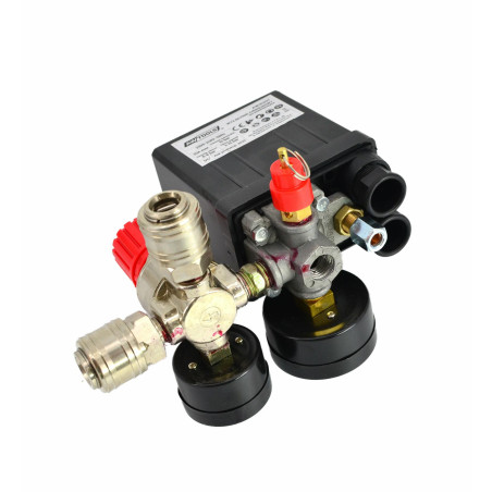 WYŁĄCZNIK CIŚNIENIOWY KOMPRESORA PRESOSTAT 230V 2 WEJŚCIE 1/4"