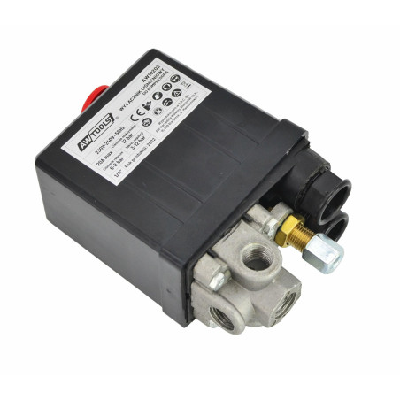 WYŁĄCZNIK CIŚNIENIOWY KOMPRESORA PRESOSTAT 230V 3 WEJŚCIE 1/4"