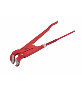 ADJUSTABLE SWEDISH PIPE WRENCH 25mm S-TYPE 45° BLACK LINE