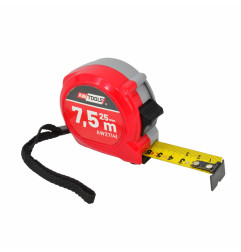 MEASURING TAPE 7,5m x 25mm ABS 2-STOP