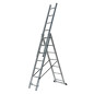 ALUMINIUM TRIPLE EXTENSION MULTI-PURPOSE LADDER 3x11 150kg