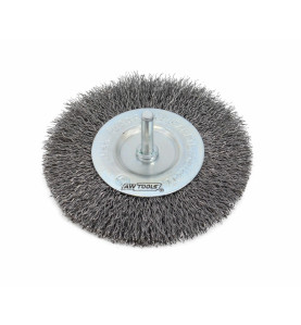 CRIMPED WIRE WHEEL BRUSH 115mm w/ SHANK