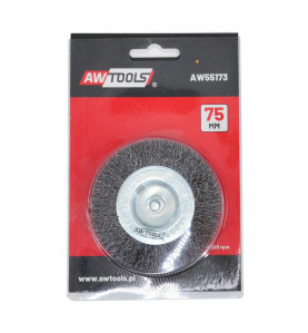 STEEL CRIMPED WIRE WHEEL BRUSH 120mm w/ SHANK