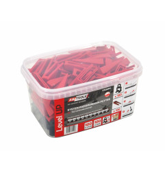 TILE LEVELING SYSTEM CLIPS & WEDGES LP 2,0mm (6-17mm) 100+100pcs