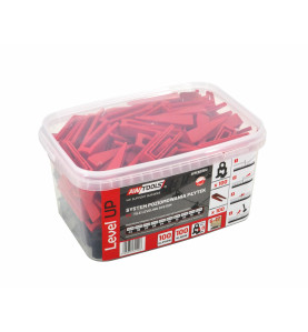 TILE LEVELING SYSTEM CLIPS & WEDGES LP 2,0mm (6-17mm) 100+100pcs