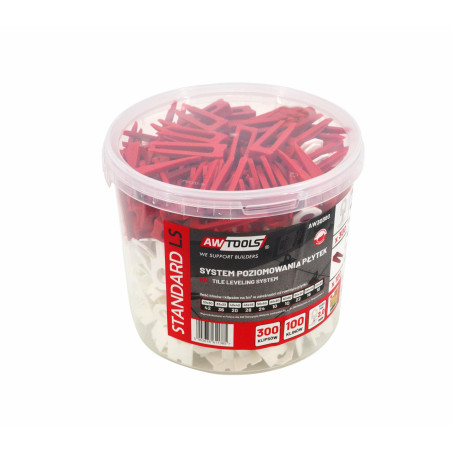 TILE LEVELING SYSTEM CLIPS & WEDGES ST 2,0mm (7-15mm) 300+100pcs