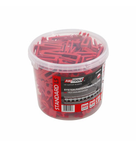TILE LEVELING SYSTEM CLIPS & WEDGES ST 3,0mm (7-15mm) 300+100pcs