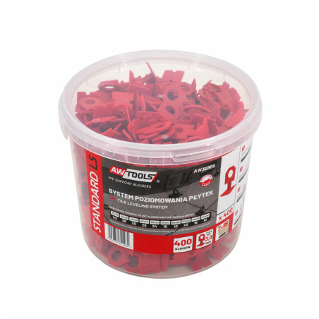 TILE LEVELING SYSTEM CLIPS ST 3,0mm (7-15mm) 400pcs