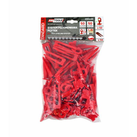 TILE LEVELING SYSTEM CLIPS & WEDGES ST 3,0mm (7-15mm) 50+50pcs