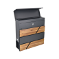 SKRZYNKA NA LISTY ANTRACYT 65 / 370x370x105mm