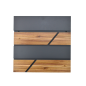ANTHRACITE/ WOOD METAL MODERN MAILBOX 65/ 370x370x105mm