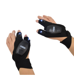 RECHARGEABLE FINGERLESS LED GLOVES/ PAIR