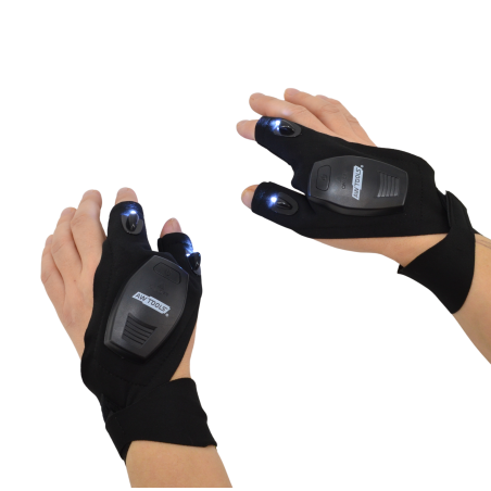 RECHARGEABLE FINGERLESS LED GLOVES/ PAIR