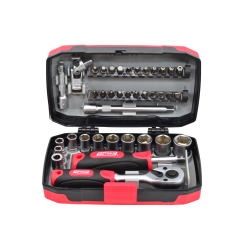 ZESTAW KLUCZY 38el. 1/4" BLACK LINE