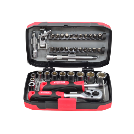 ZESTAW KLUCZY 38el. 1/4" BLACK LINE
