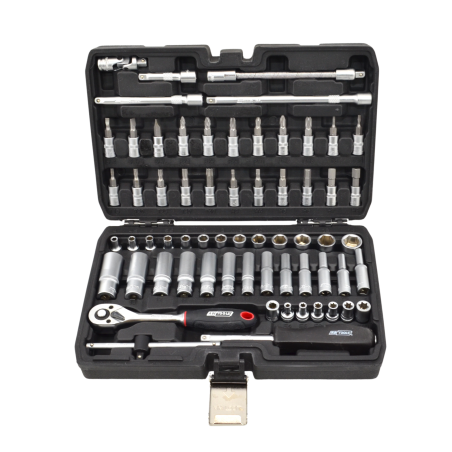 ZESTAW KLUCZY 63el. 1/4" BLACK LINE