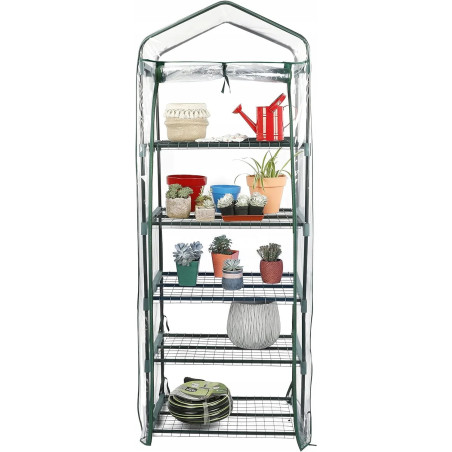 5-TIER PVC GREENHOUSE 69x49x192cm