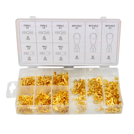 NON-INSULATED TERMINAL ASSORTMENT SET 450pcs