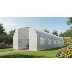 13-WINDOW PE GREENHOUSE TUNNEL 3x6x2m
