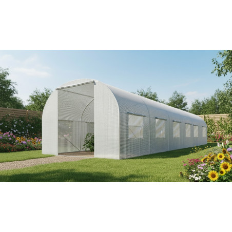 13-WINDOW PE GREENHOUSE TUNNEL 3x6x2m