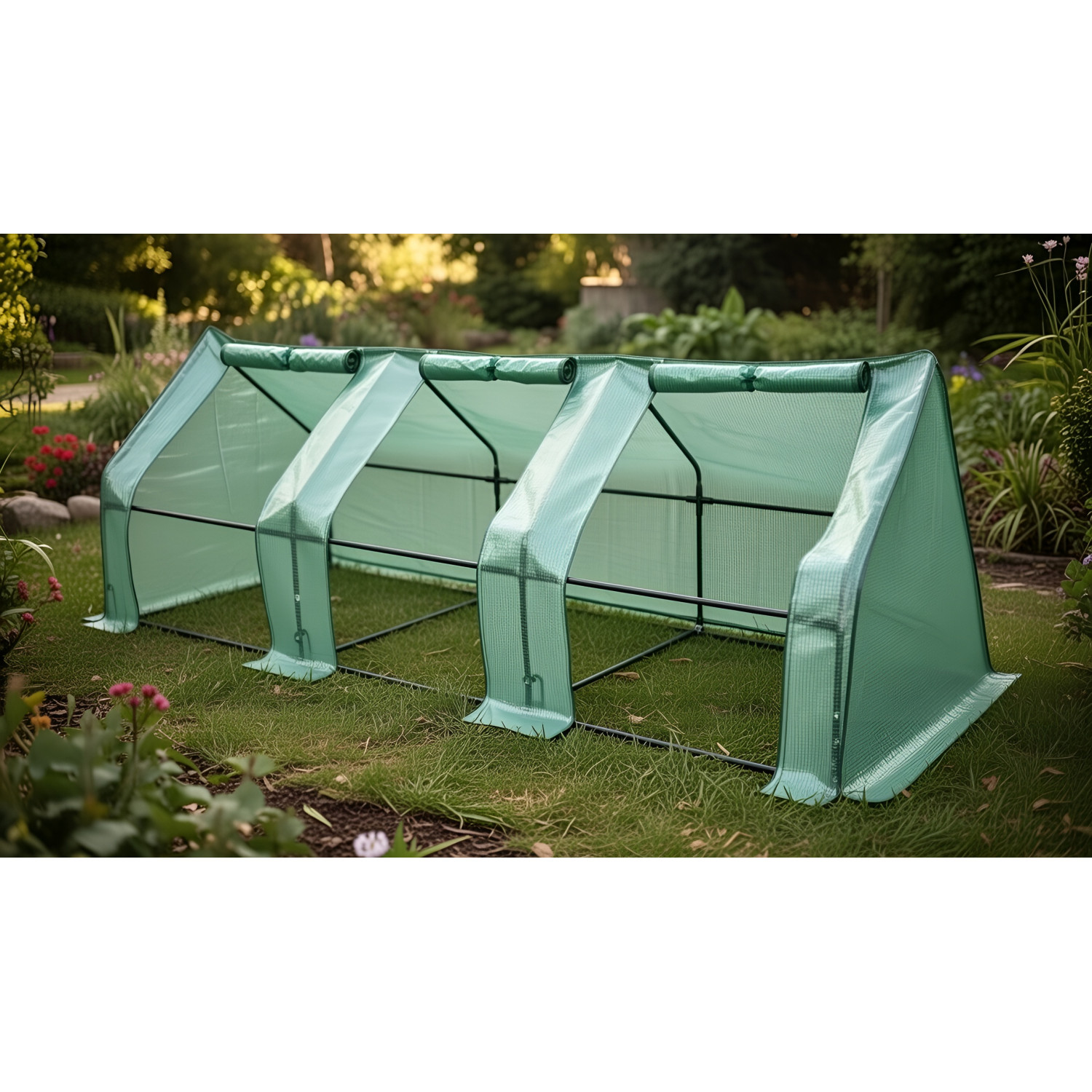 MINI PE GREENHOUSE TUNNEL 295x95x95cm